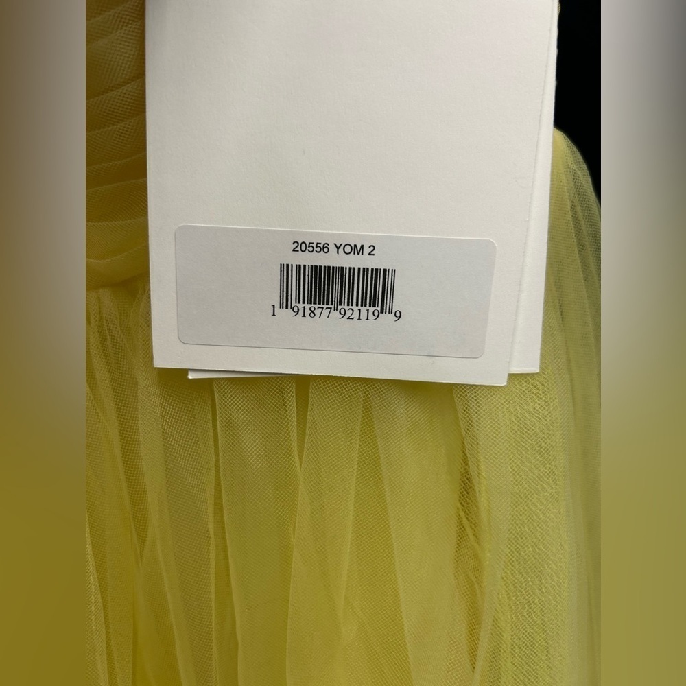 Mac Duggal 20556 NWT One shoulder Strap Ombre Tulle Gown - Picture 3 of 3